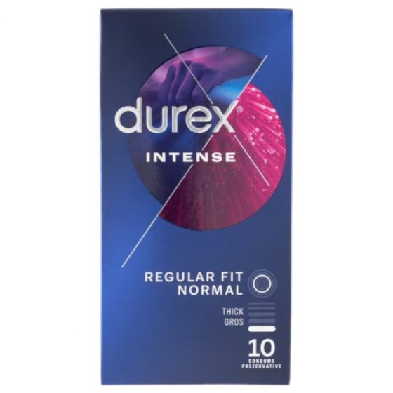 Durex Intense - vrúbkované a bodkované kondómy (10 ks)