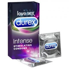 Durex Intense - vrúbkované a bodkované kondómy (10 ks)