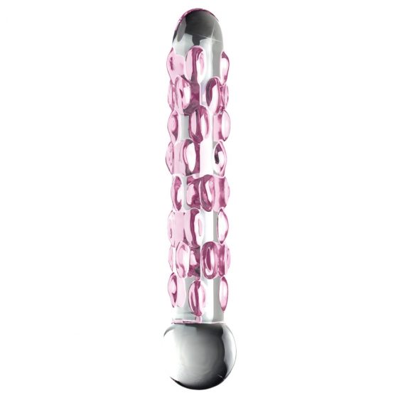 Pipedream Icicles No. 7 - sklenené dildo s perličkami