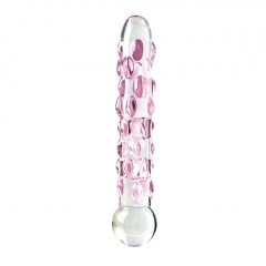 Pipedream Icicles No. 7 - sklenené dildo s perličkami