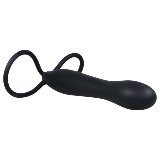 You2Toys Anal Special - silikónové pripínacie dildo - čierne