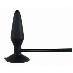   You2Toys True Black Inflatable Butt Plug - balón s prísavkou