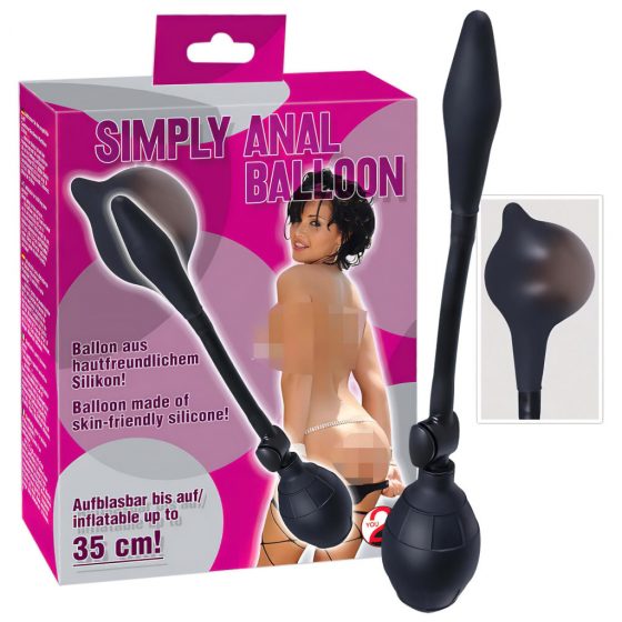 You2Toys Simply Anal Balloon - nafukovacia análna tyč (čierna)