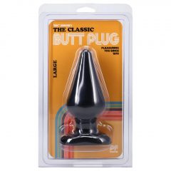   Doc Johnson Classic Butt Plug - análne dildo veľké (čierne)