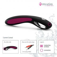 mystim Current Conrad - silikónové dildo