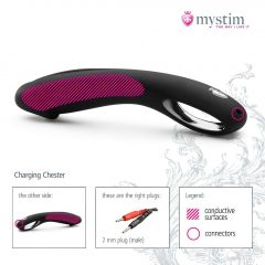 mystim Charging Chester - silikónové dildo