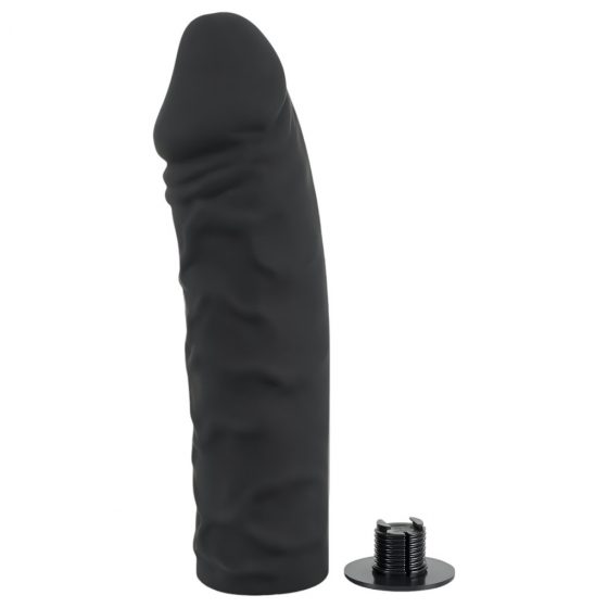 You2Toys Silicone Strap-On - pripínateľné dildo (čierne)