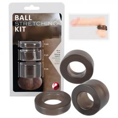   You2Toys Ball Stretching Kit - trojdielna sada krúžkov na penis - dymová farba