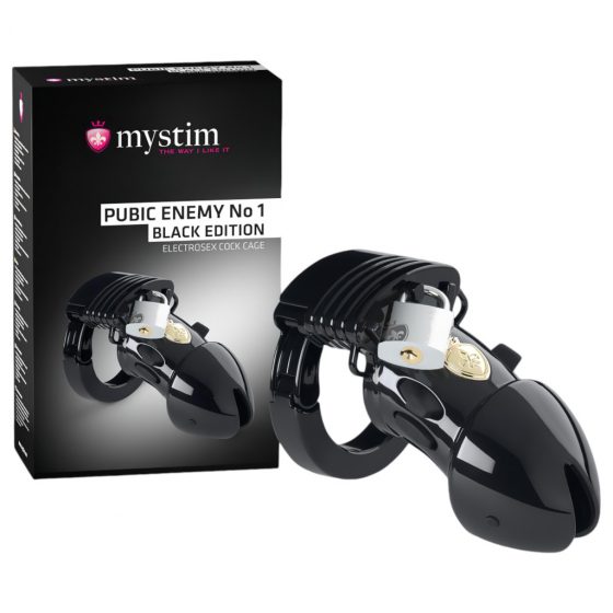 mystim Black Edition PUBIC ENEMY No 1 - elektrický kečup na penis