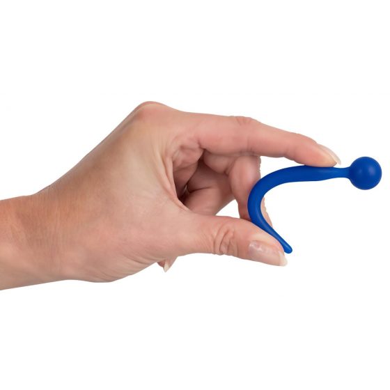 Dilator Sperm Stopper - dilátor s gulôčkami na povrchu (modrý)