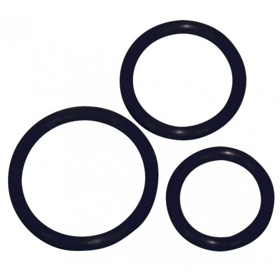 / You2Toys Sexy Circles - krúžky na penis čierne (3 ks)