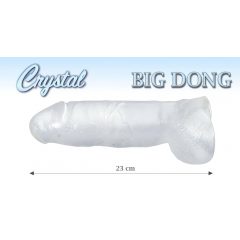   Crystal Clear big dong - krištálovo čisté obrovské dildo