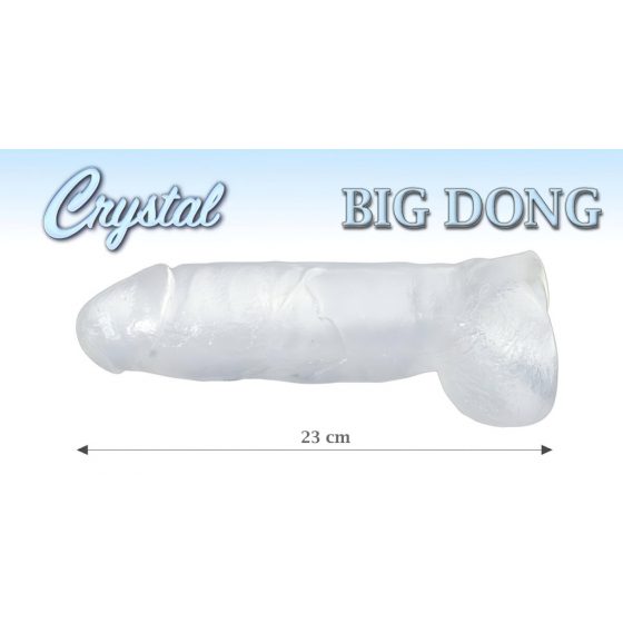 Crystal Clear big dong - krištálovo čisté obrovské dildo