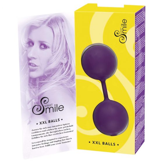 SWEET SMILE XXL Balls - XXL venušine guličky (fialové)