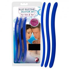   You2Toys - DILATOR - súprava modrých silikónových rozširovačov močovej trubice (3 ks)