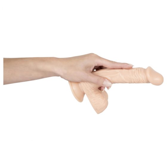 You2Toys European Lover - dildo so semenníkmi - strednej veľkosti (telová farba)