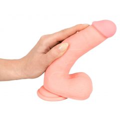   Medical Silicone Dildo - rovné dildo z lekárskeho silikónu (20 cm) - telová farba