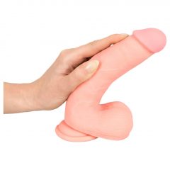   Medical Silicone Dildo - rovné dildo z lekárskeho silikónu (20 cm) - telová farba