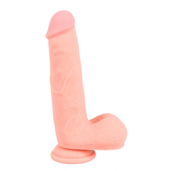 Medical Silicone Dildo - rovné dildo z lekárskeho silikónu (20 cm) - telová farba