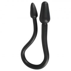 Rebel Double Plug - dvojité análne dildo (čierne)