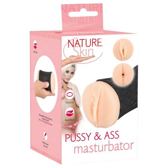 You2Toys Nature Skin - obojstranný masturbátor Pussy & Ass