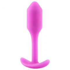   b-vibe Snug Plug 1 - análny kolík s vnútornou hmotnosťou (55 g) - ružový