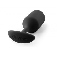   b-vibe Snug Plug 3 - dvojité guľôčkové análne dildo (180g) - čierne