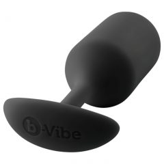   b-vibe Snug Plug 3 - dvojitý análny kolík (180g) - čierny