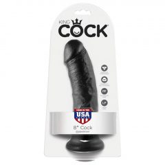 King Cock 8 dildo (20 cm) - čierny