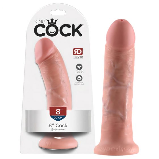 King Cock 8 dildo (20 cm) - prírodná farba