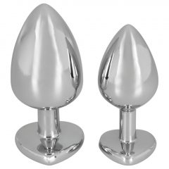   You2Toys - Diamond 85g Aluminum Dumbbell - dildo (červeno-strieborné)