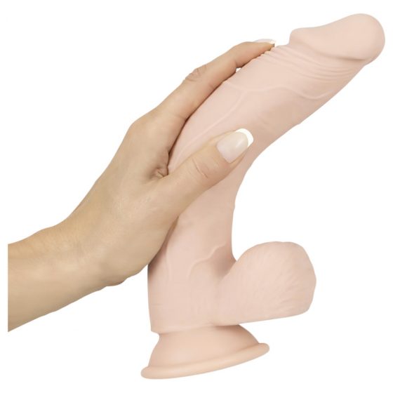 Nature Skin Medium Bendable Dildo- realistické dildo s prísavkou - telová farba (stredné)