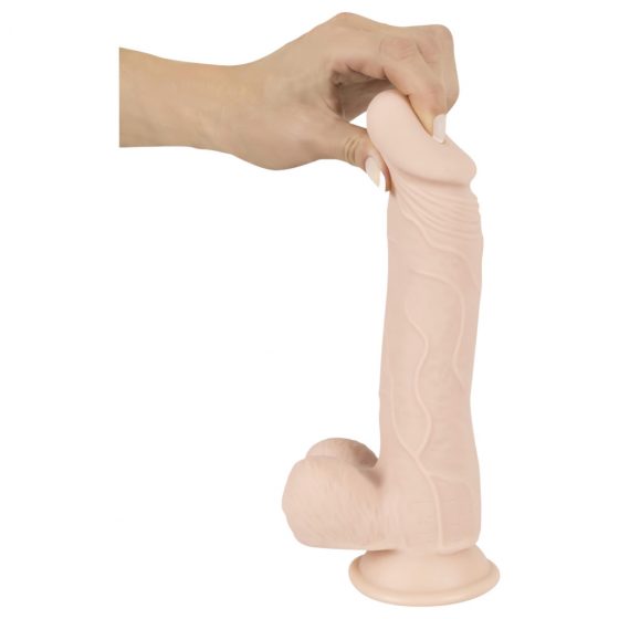 Nature Skin Medium Bendable Dildo- realistické dildo s prísavkou - telová farba (stredné)