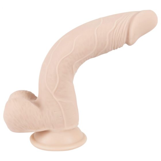 Nature Skin Medium Bendable Dildo- realistické dildo s prísavkou - telová farba (stredné)