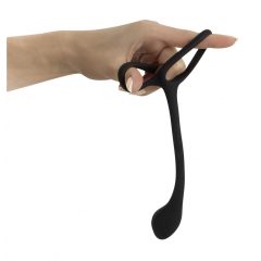 Black Velvets Cock & Ball Ring + Plug Slim