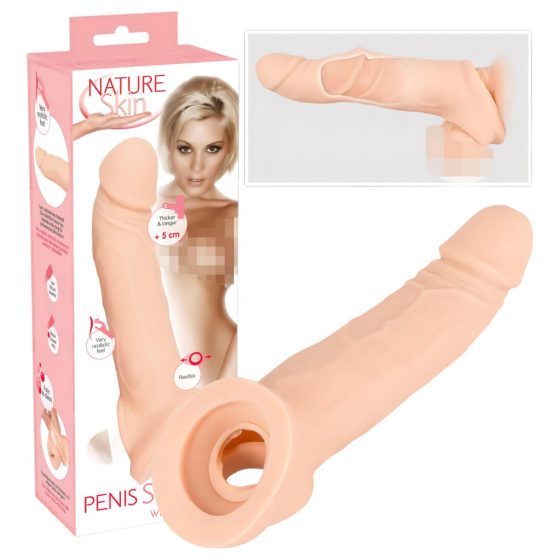 Nature skin Penis Skirt - návlek na penis s krúžkom na semenníky