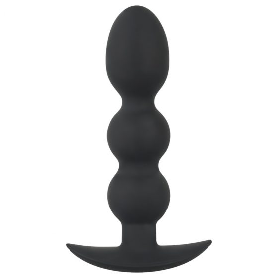 Black Velvet Heavy - análne dildo s guličkami a hmotnosťou 145g (čierne)