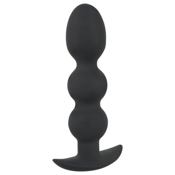 Black Velvet Heavy - análne dildo s guličkami a hmotnosťou 145g (čierne)