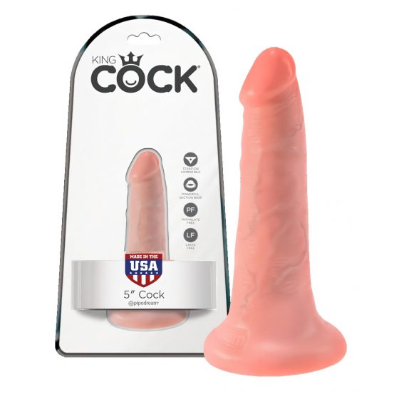 King Cock 5 dildo (13 cm) - telová farba