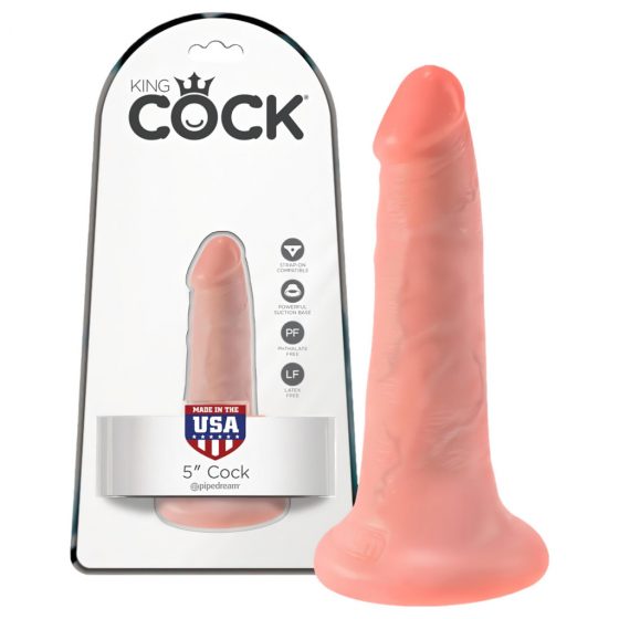 King Cock 5 dildo (13 cm) - telová farba