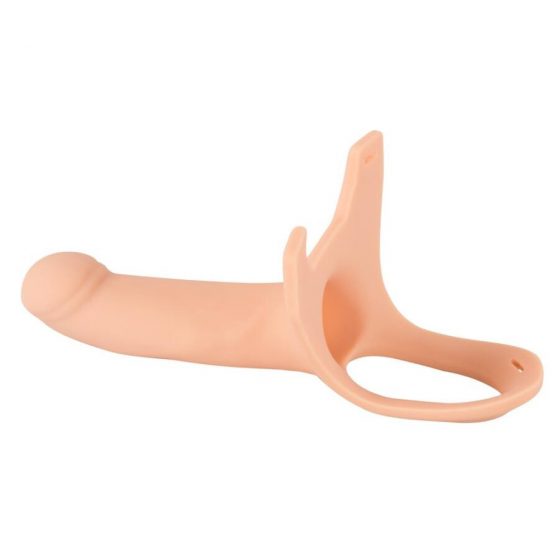 You2Toys Silicone Strap-on - pripínacie, duté dildo (veľké) - telová farba