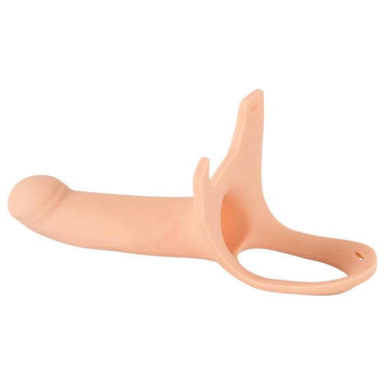 You2Toys Silicone Strap-on - pripínacie, duté dildo (veľké) - telová farba