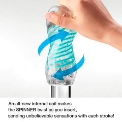 TENGA Spinner Tetra - masturbátor (priehľadný)