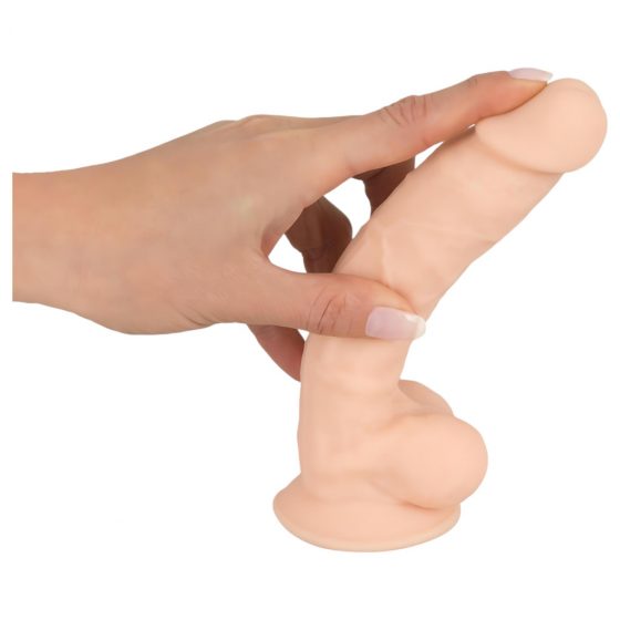 Silexd 7 - umelý penis s prísavkou - 17,5 cm (prírodná farba)