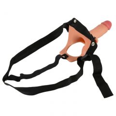   Realistixxx Strap-on - pripínacie, duté realistické dildo (telová farba)