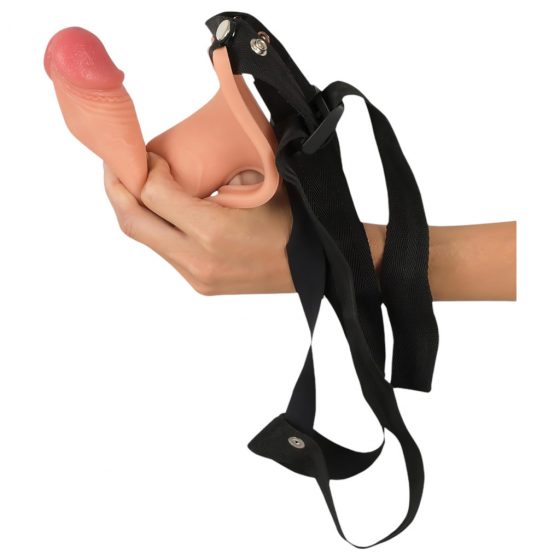 Realistixxx Strap-on - pripínacie, duté realistické dildo (telová farba)