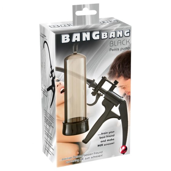 You2Toys Bang Bang - nožnicová pumpa na penis (čierna)