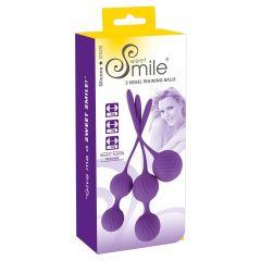   / SMILE 3 Kegel - sada venušiných guličiek - fialová (3 kusy)