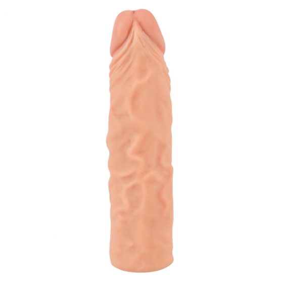 Nature Skin - predlžujúci, zhrubšujúci návlek na penis (19,5cm)