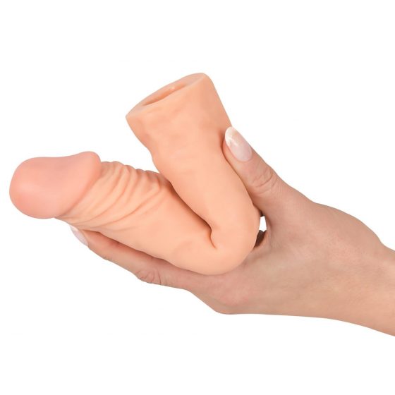 Nature Skin - predlžujúci, zhrubšujúci návlek na penis (19,5cm)